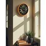 Platin 36 Cm Turuncu Dekoratif Duvar Saati