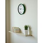 Platin 36 Cm Yeşil Modern Dekoratif Duvar Saati