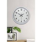 Platin 40 Cm Beyaz Metal Standart Duvar Saati