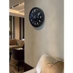 Platin Atatürk Tasarımlı Siyah 36 Cm Premium Duvar Saati