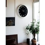Platin Beyaz 36 Cm Modern Duvar Saati