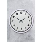 Platin Beyaz Dekoratif Stil 52 Cm Metal Duvar Saati