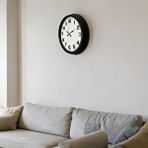 Platin Black Simplex 40 Cm Metal Duvar Saati Siyah