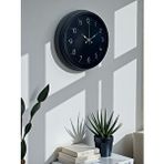 Platin Classic Black Zarif 40 Cm Metal Duvar Saati Siyah