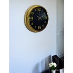 Platin Elegance Gold Luxury 40 Cm Metal Duvar Saati Altın