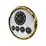 Platin Gold Modern 52 Cm Dünya Saati Altın