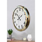Platin Gold Standart 52 Cm Metal Zarif Duvar Saati Altın