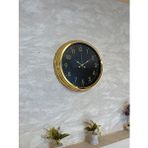 Platin Golden Night Luxury 40 Cm Metal Duvar Saati Altın