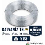 Platin Hırdavat Galvaniz Tel - 0,7MM 5KG
