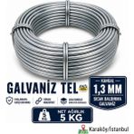Platin Hırdavat Galvaniz Tel - 1,30MM 5KG