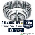 Platin Hırdavat Galvaniz Tel - 1,50MM 5KG