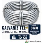 Platin Hırdavat Galvaniz Tel - 3,00MM 10KG