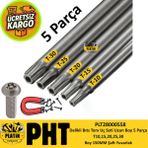 Platin Hırdavat Mıknatıslı Delikli Bıts Torx Uç Seti Uzun Boy 150MM - 5 PARÇA