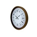 Platin Kahverengi Motifli 36 Cm Duvar Saati