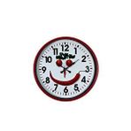 Platin Kırmızı Happy Kitchen 36 Cm Mutfak Duvar Saati