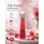 Platin Kolonyaları Balıkesir Saat Kulesi Cam Şişe Aşk Çiçeği Kolonyası 300 ml. 40464