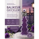 Platin Kolonyaları Çam Ağacı Cam Şişe Balıkesir Geceleri Kolonyası 350 ml. 45308
