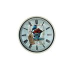 Platin Krem 36 Cm Paris Strawberry Bird Duvar Saati
