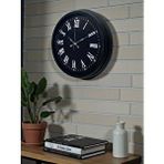 Platin Luxury Black 40 Cm Metal Duvar Saati Siyah