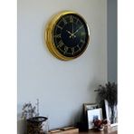 Platin Luxury Gold 40 Cm Metal Duvar Saati Altın