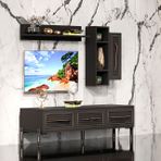 Platin Modern Tv Ünitesi, Kitaplıklı, Antrasit