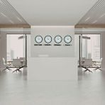 Platin Modern Yeşil 36 Cm 4 Lü Tabelalı Dünya Saatleri