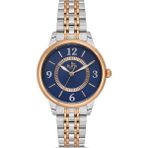 Platin Pierre HDS-PL-1071LA-E3 Kadın Kol Saati - Gümüş - Rose Gold - Lacivert