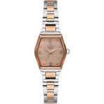 Platin Pierre HDS-PL-1243LA-E5 Sedef Kadran Kadın Kol Saati - Gümüş - Rose Gold - Rose