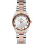 Platin Pierre HDS-PL-1268LA-E1 Kadın Kol Saati - Gümüş - Rose - Gold