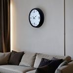 Platin Precision Black 40 Cm Metal Duvar Saati Siyah