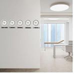 Platin Prime 36 Cm Metal Dünya Saatleri – 5’li Beyaz Set