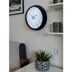 Platin Pure Time Black 40 Cm Metal Duvar Saati Siyah
