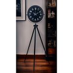 Platin Royal Black Tripod Ayaklı Modern Tasarım Saat Siyah