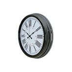 Platin Silver Elegance 40 Cm Krom Metal Duvar Saati Gümüş