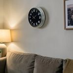 Platin Silver Shadow 40 Cm Metal Duvar Saati Gümüş
