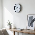 Platin Soft White 36 Cm Sade Duvar Saati Beyaz