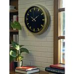Platin Vintage 40 Cm Metal Modern Duvar Saati Kahverengi