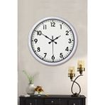 Platin White Classic Modern 52 Cm Metal Duvar Saati Beyaz