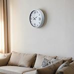 Platin White Index 40 Cm Metal Duvar Saati Beyaz
