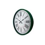 Platin Yeşil 36 Cm Modern Şık Duvar Saati