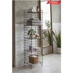 Platinreyon 5 RAFLI TEL METAL KİTAPLIK