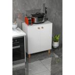 Platinreyon Bohem 2 Kapaklı 3 Raflı Çok Amaçlı Ayakkabılık Erzak Dolabı