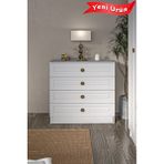 PlatinReyon Bohem Şifonyer Mdf Kapak - Beyaz