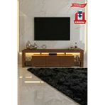 platinreyon Kale Ledli Tv Ünitesi 200 Cm, Ceviz Beyaz