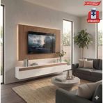 Platinreyon PURELINE LEDLİ DUVAR TV ÜNİTESİ 140 CM CEVİZ BEYAZ