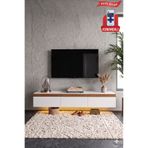 Platinreyon Pureline Tech Led Işıklı TV Ünitesi 180 cm - Modern TV Sehpası - Beyaz
