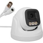 Plato PL-37711 Ahd Dome Güvenlik Kamera 2mp 3.6mm 3 Warm LED Sesli Renkli Gece Görüş (Mikrofonlu) - Siyah