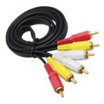 Platoon 1.5 Metre Rca Kablo Lale Kablo Kompozit Sarı Kırmızı Ses Görüntü Kablosu