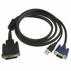 Platoon 1.8 Metre DVI DVI 30 5 VGA USB M1 Kablo 35 Pin DVI VGA Çevirici Geniş DVI VGA Çevirici