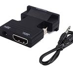 Platoon HDMI To VGA Ses Çıkışlı HDMI Dişi VGA Erkek HDMI VGA Çevirici